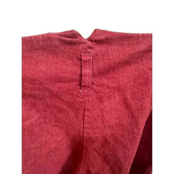 J. Peterman Women's Red Straight Leg Chino Pant Size 12 - Picture 5 of 5